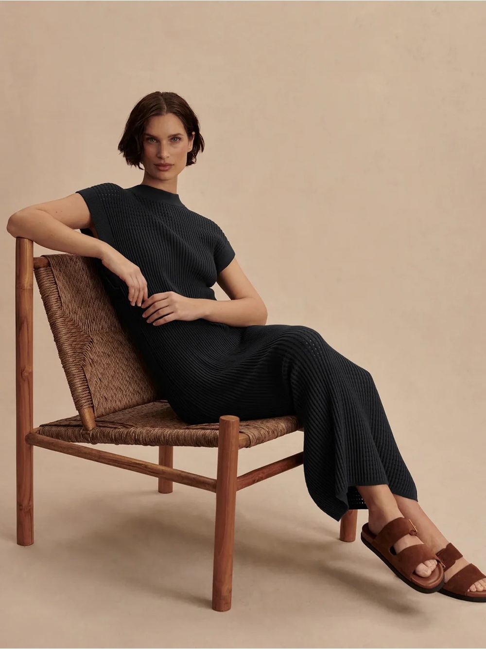 ✨ VARLEY Cheston Relaxed Knit Dress